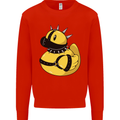 BDSM Rubber Duck Funny Bondage Mens Sweatshirt Jumper Bright Red