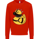 BDSM Rubber Duck Funny Bondage Mens Sweatshirt Jumper Bright Red
