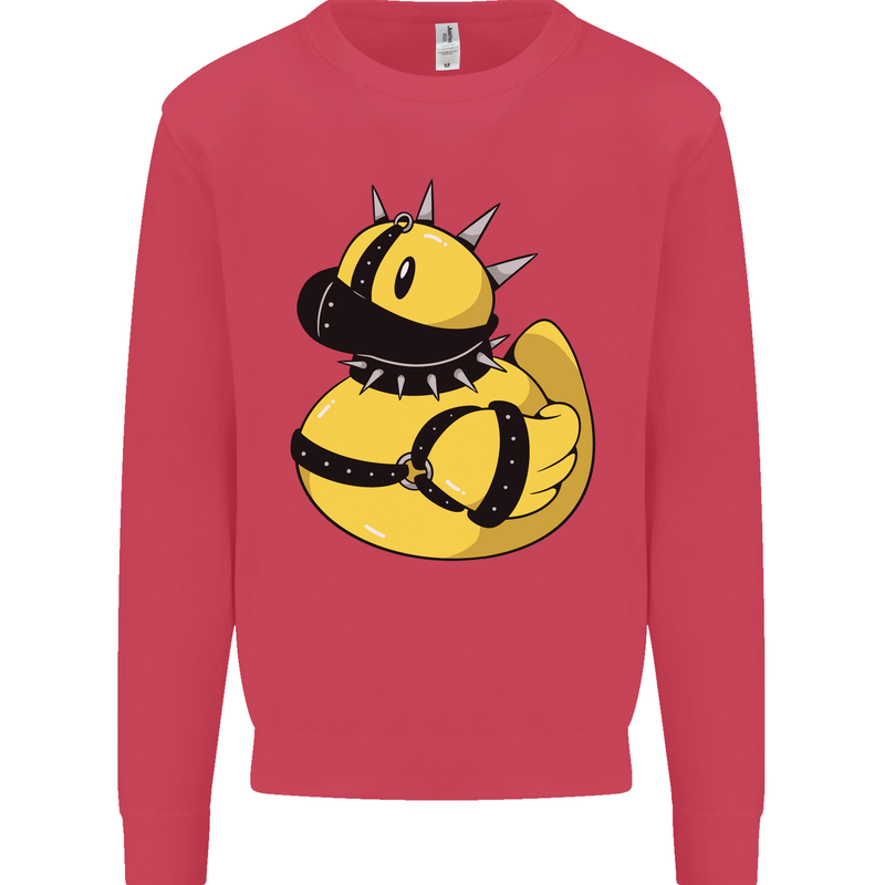 BDSM Rubber Duck Funny Bondage Mens Sweatshirt Jumper Heliconia