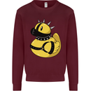 BDSM Rubber Duck Funny Bondage Mens Sweatshirt Jumper Maroon