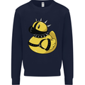 BDSM Rubber Duck Funny Bondage Mens Sweatshirt Jumper Navy Blue