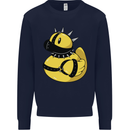 BDSM Rubber Duck Funny Bondage Mens Sweatshirt Jumper Navy Blue