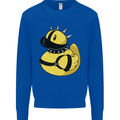 BDSM Rubber Duck Funny Bondage Mens Sweatshirt Jumper Royal Blue