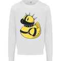 BDSM Rubber Duck Funny Bondage Mens Sweatshirt Jumper White