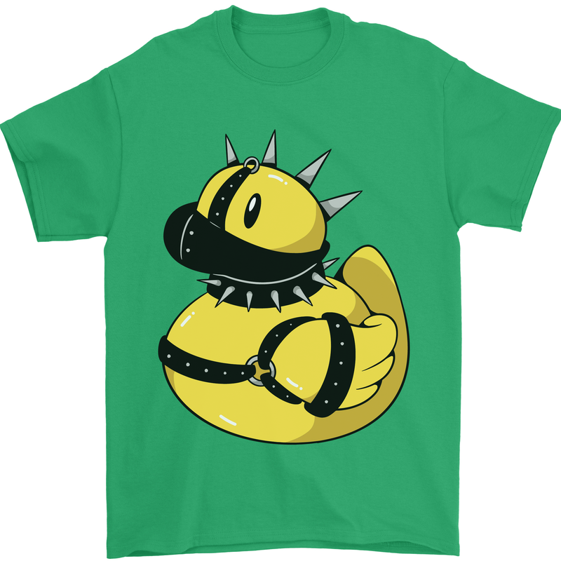 BDSM Rubber Duck Funny Bondage Mens T-Shirt 100% Cotton Irish Green