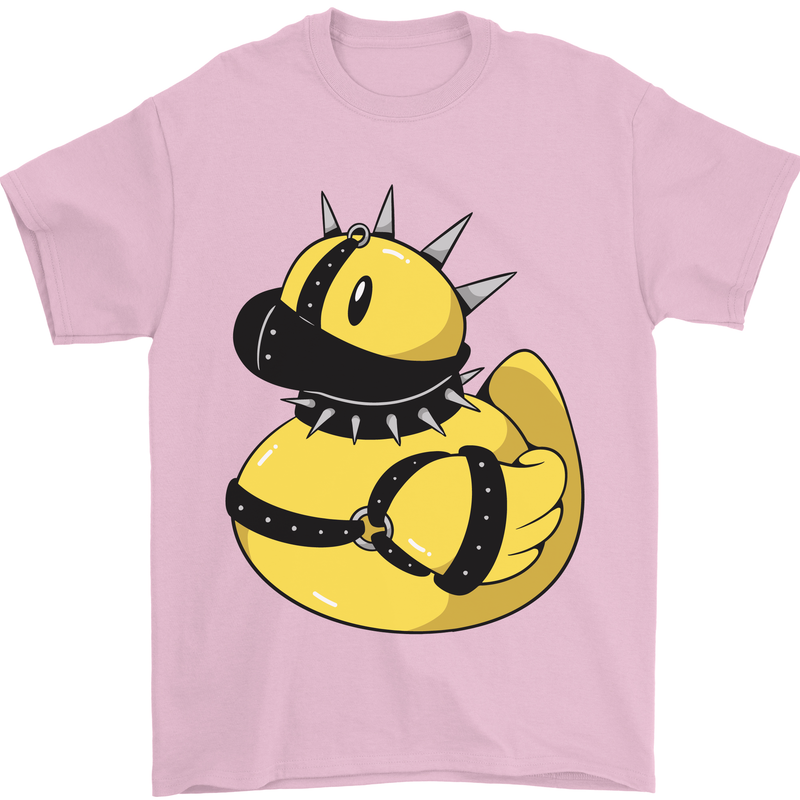 BDSM Rubber Duck Funny Bondage Mens T-Shirt 100% Cotton Light Pink