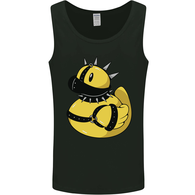 BDSM Rubber Duck Funny Bondage Mens Vest Tank Top Black