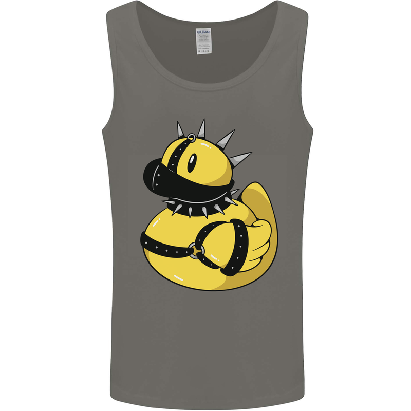 BDSM Rubber Duck Funny Bondage Mens Vest Tank Top Charcoal