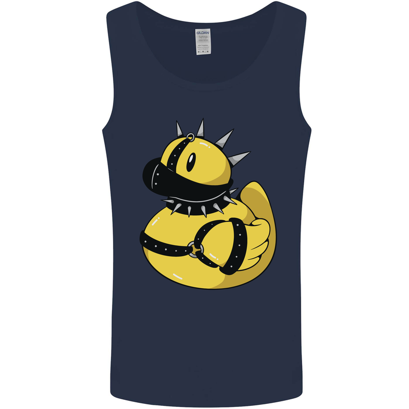 BDSM Rubber Duck Funny Bondage Mens Vest Tank Top Navy Blue