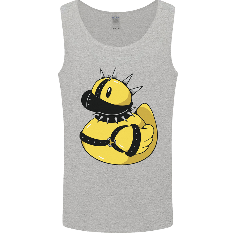 BDSM Rubber Duck Funny Bondage Mens Vest Tank Top Sports Grey