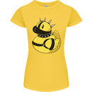 BDSM Rubber Duck Funny Bondage Womens Petite Cut T-Shirt Yellow
