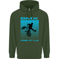BMX Freestyle Cycling Bicycle Bike Childrens Kids Hoodie Forest Green