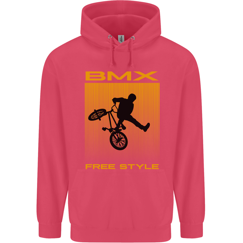 BMX Freestyle Cycling Bicycle Bike Childrens Kids Hoodie Heliconia