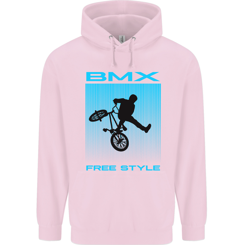 BMX Freestyle Cycling Bicycle Bike Childrens Kids Hoodie Light Pink