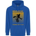 BMX Freestyle Cycling Bicycle Bike Childrens Kids Hoodie Royal Blue