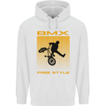 BMX Freestyle Cycling Bicycle Bike Childrens Kids Hoodie White