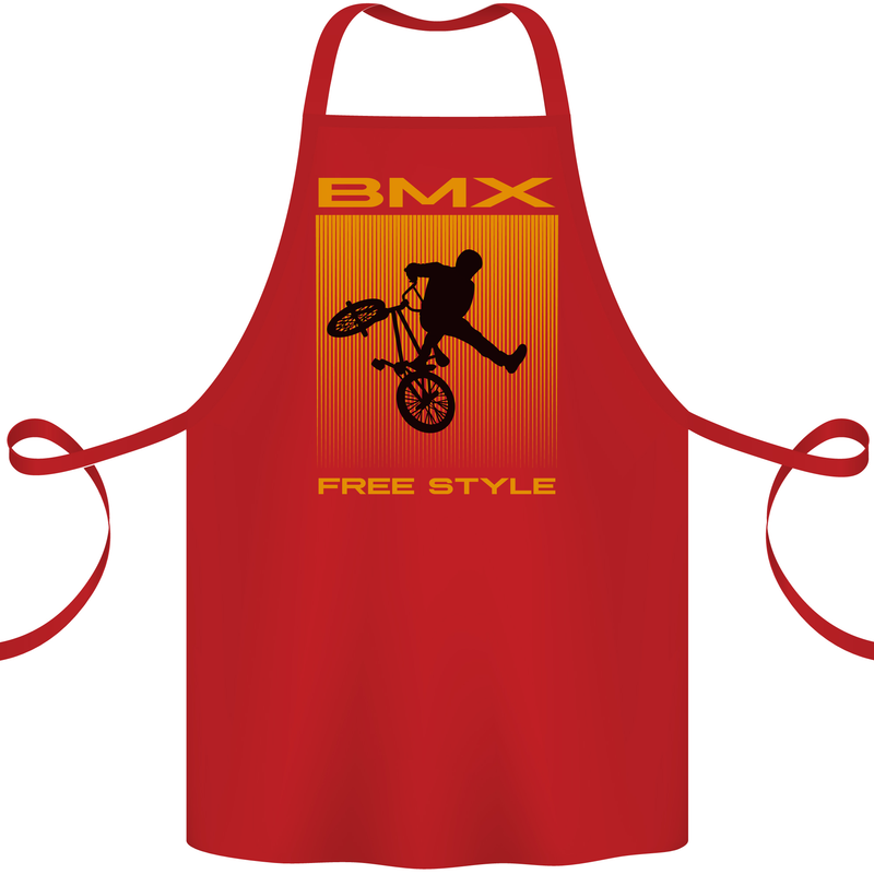 BMX Freestyle Cycling Bicycle Bike Cotton Apron 100% Organic Red