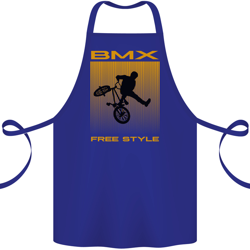BMX Freestyle Cycling Bicycle Bike Cotton Apron 100% Organic Royal Blue
