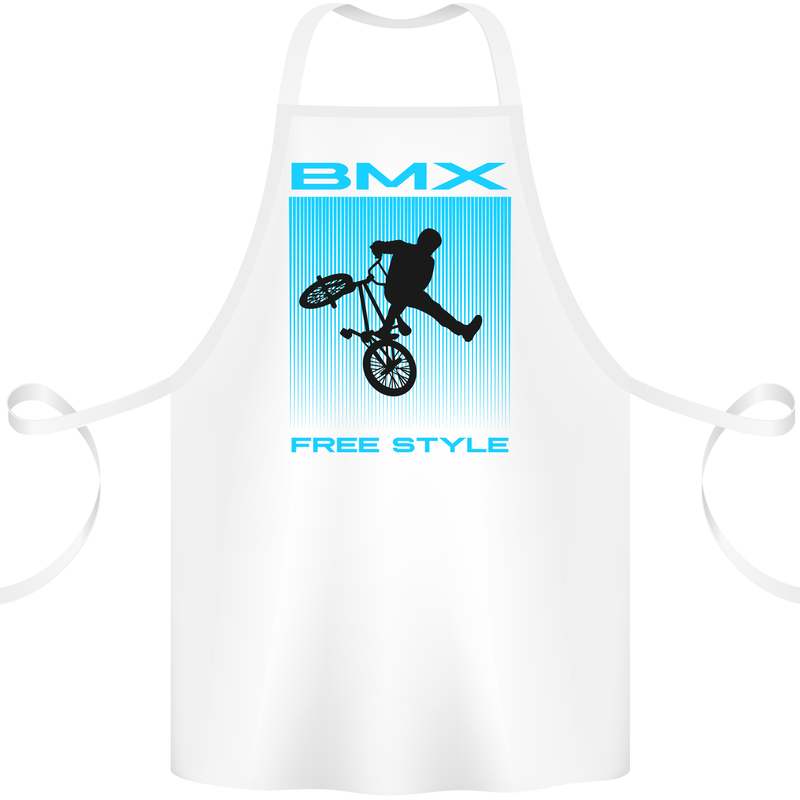 BMX Freestyle Cycling Bicycle Bike Cotton Apron 100% Organic White