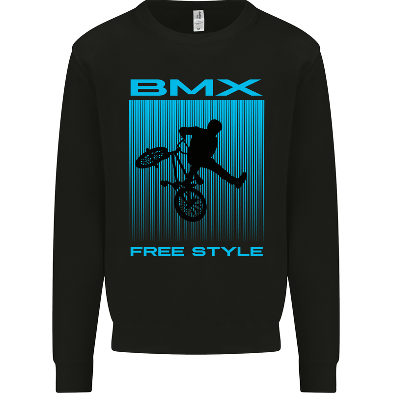 BMX Freestyle Cycling Bicycle Bike Kids Sweatshirt Jumper Black