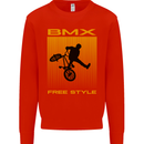 BMX Freestyle Cycling Bicycle Bike Kids Sweatshirt Jumper Bright Red