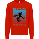 BMX Freestyle Cycling Bicycle Bike Kids Sweatshirt Jumper Bright Red