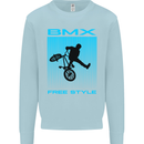 BMX Freestyle Cycling Bicycle Bike Kids Sweatshirt Jumper Light Blue