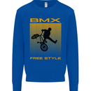 BMX Freestyle Cycling Bicycle Bike Kids Sweatshirt Jumper Royal Blue