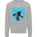 BMX Freestyle Cycling Bicycle Bike Kids Sweatshirt Jumper Sports Grey