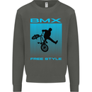 BMX Freestyle Cycling Bicycle Bike Kids Sweatshirt Jumper Storm Grey