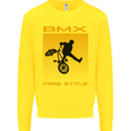 BMX Freestyle Cycling Bicycle Bike Kids Sweatshirt Jumper Yellow