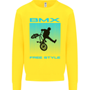 BMX Freestyle Cycling Bicycle Bike Kids Sweatshirt Jumper Yellow