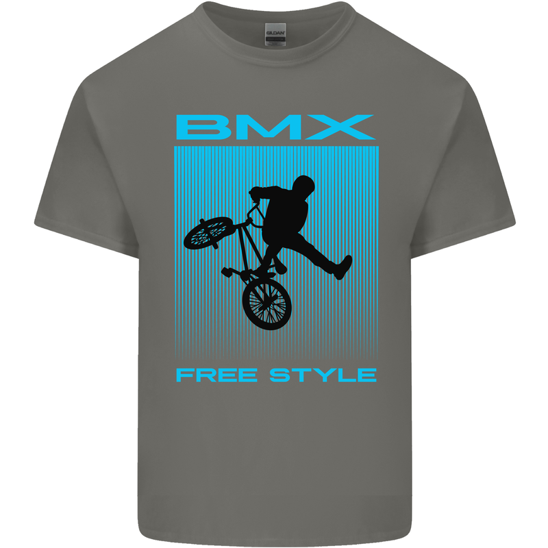 BMX Freestyle Cycling Bicycle Bike Kids T-Shirt Childrens Charcoal