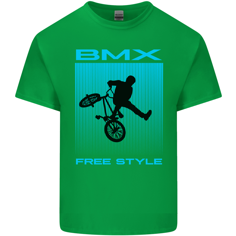 BMX Freestyle Cycling Bicycle Bike Kids T-Shirt Childrens Irish Green
