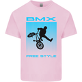 BMX Freestyle Cycling Bicycle Bike Kids T-Shirt Childrens Light Pink