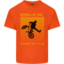 BMX Freestyle Cycling Bicycle Bike Kids T-Shirt Childrens Orange