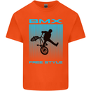 BMX Freestyle Cycling Bicycle Bike Kids T-Shirt Childrens Orange