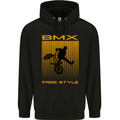 BMX Freestyle Cycling Bicycle Bike Mens 80% Cotton Hoodie Black
