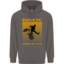 BMX Freestyle Cycling Bicycle Bike Mens 80% Cotton Hoodie Charcoal