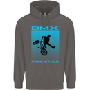 BMX Freestyle Cycling Bicycle Bike Mens 80% Cotton Hoodie Charcoal