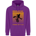 BMX Freestyle Cycling Bicycle Bike Mens 80% Cotton Hoodie Purple