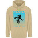 BMX Freestyle Cycling Bicycle Bike Mens 80% Cotton Hoodie Sand
