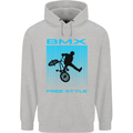 BMX Freestyle Cycling Bicycle Bike Mens 80% Cotton Hoodie Sports Grey