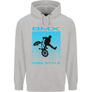 BMX Freestyle Cycling Bicycle Bike Mens 80% Cotton Hoodie Sports Grey