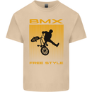 BMX Freestyle Cycling Bicycle Bike Mens Cotton T-Shirt Tee Top Sand