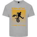 BMX Freestyle Cycling Bicycle Bike Mens Cotton T-Shirt Tee Top Sports Grey