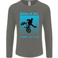 BMX Freestyle Cycling Bicycle Bike Mens Long Sleeve T-Shirt Charcoal