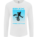BMX Freestyle Cycling Bicycle Bike Mens Long Sleeve T-Shirt White