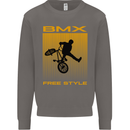 BMX Freestyle Cycling Bicycle Bike Mens Sweatshirt Jumper Charcoal