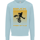 BMX Freestyle Cycling Bicycle Bike Mens Sweatshirt Jumper Light Blue